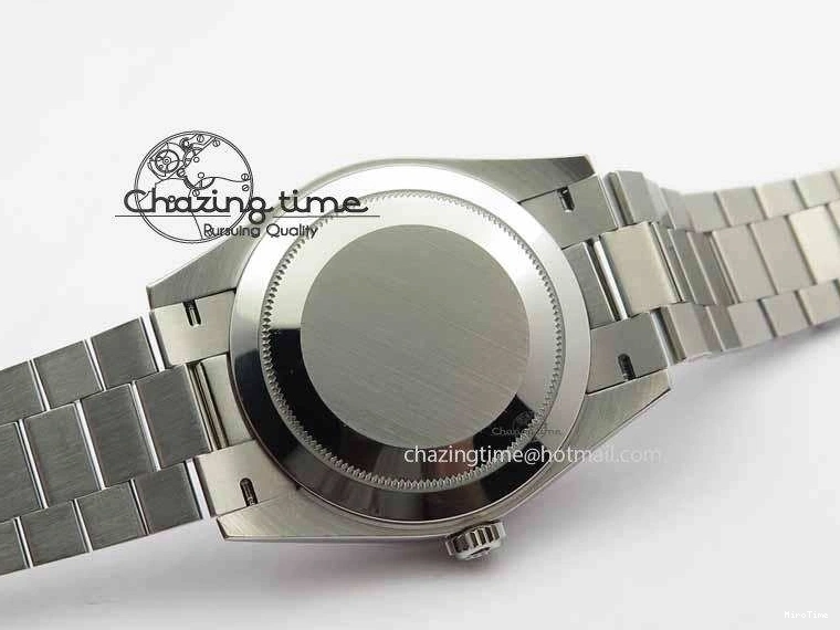 MiroTime 0423 Unisex Day Date 40mm SS BP Maker Best Edition Silver Dial Diamond Markers On SS Bracelet ETA 3690